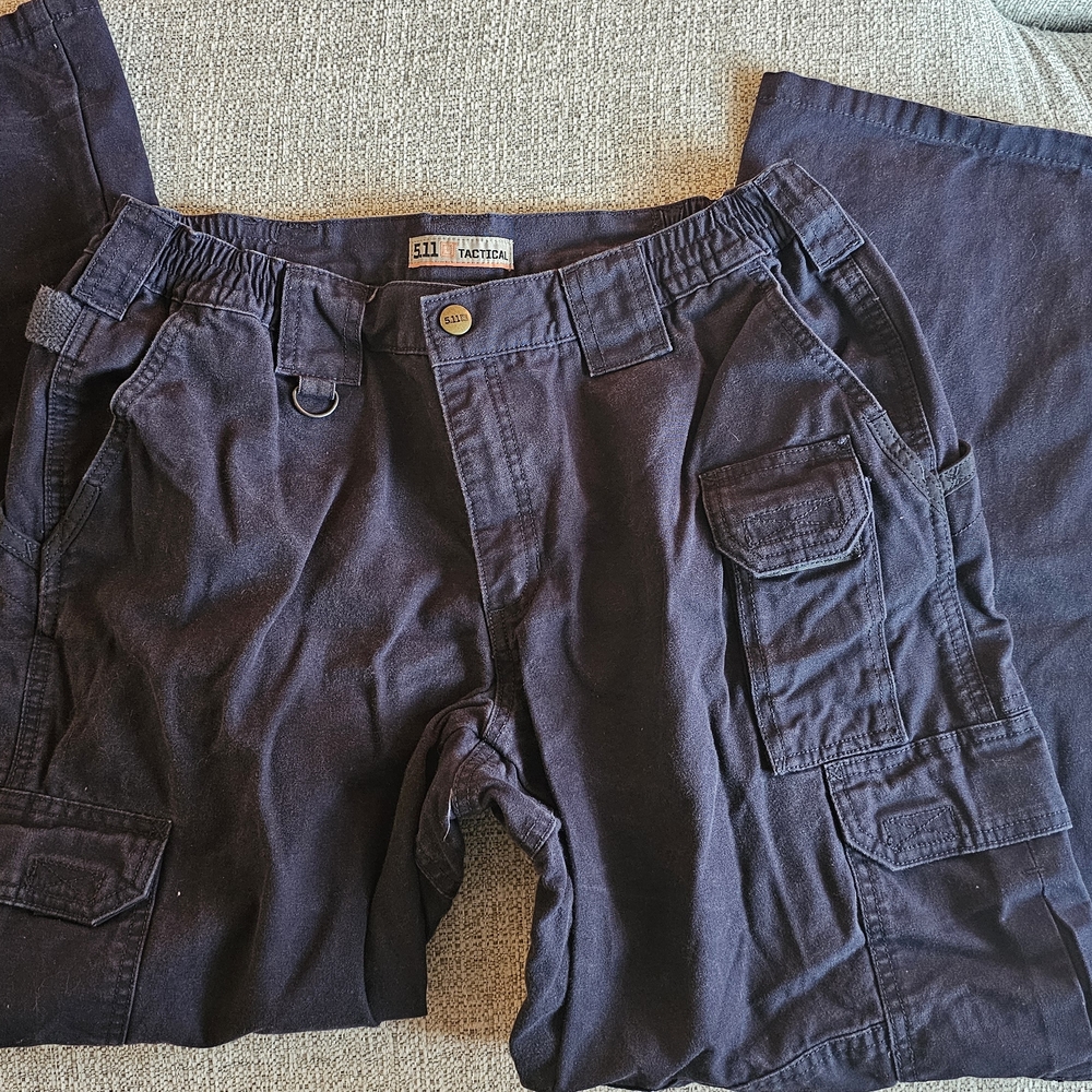 5.11 Tactical Wide Leg Cargo Pants - Navy